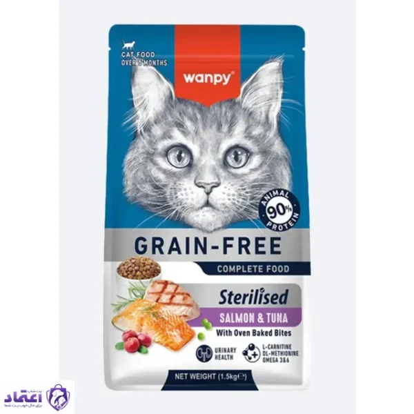 غذای خشک گربه ونپی مدل عقیم شده سالمون