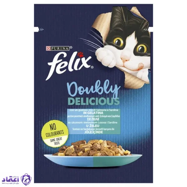 پوچ گربه فلیکس مدل سالمون