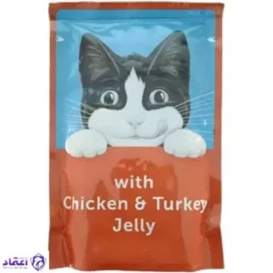 پوچ گربه فلیکس مدل مرغ و بوقلمون