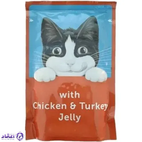 پوچ گربه فلیکس مدل مرغ و بوقلمون