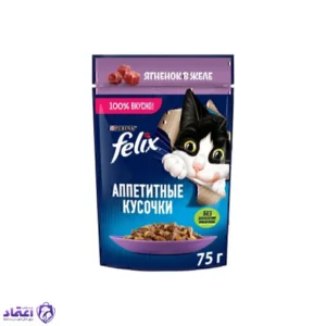 پوچ گربه فلیکس مدل گوشت
