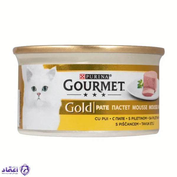 کنسرو گربه گورمت پته طعم مرغ