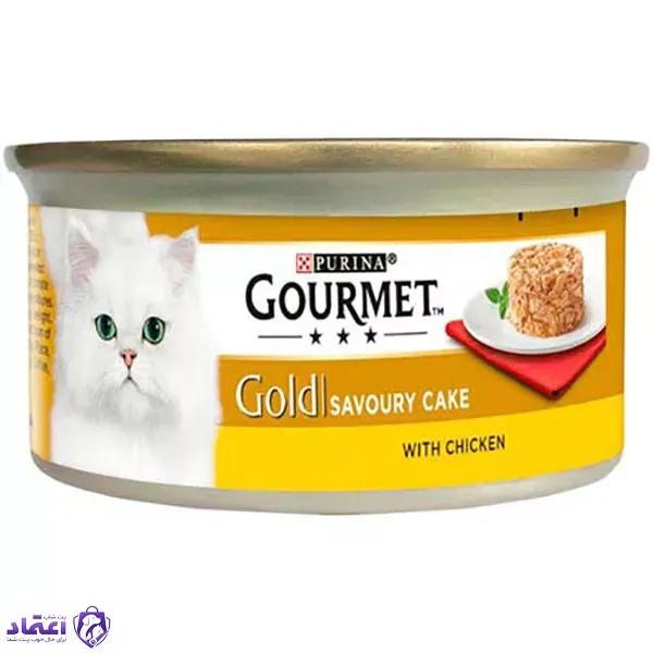 کنسرو گربه گورمت کیکی طعم مرغ