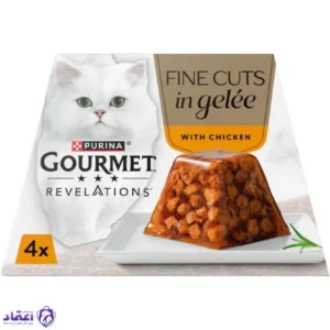 دسر گورمت گربه (بسته ۴ عددی) طعم مرغ