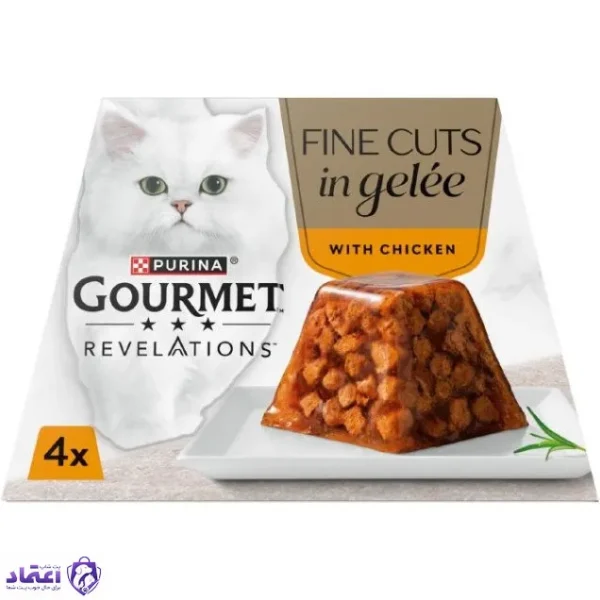 دسر گورمت گربه (بسته ۴ عددی) طعم مرغ